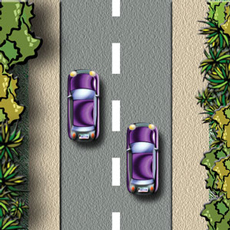 <p>Broken white lines in the center of the highway mean:</p>