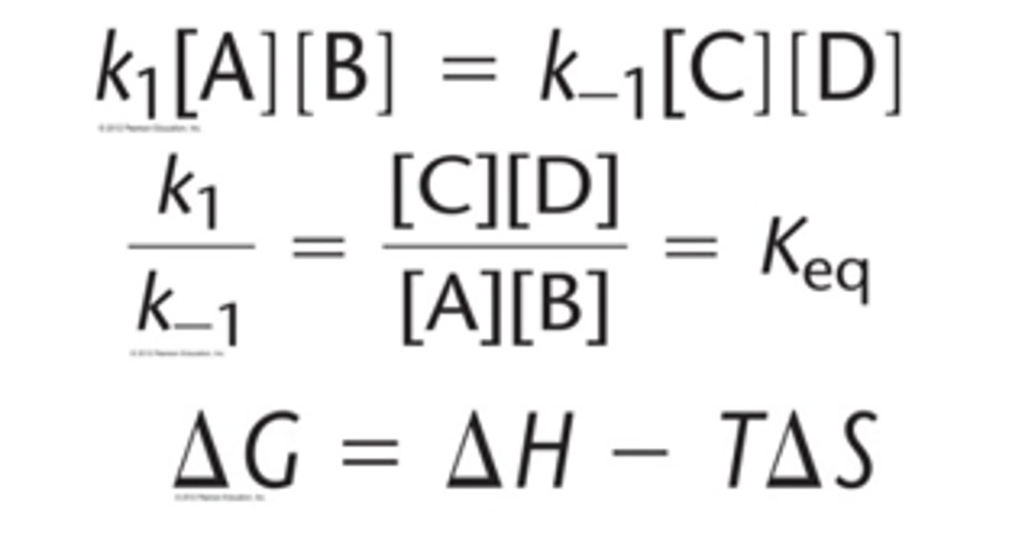 <p>ΔG°'rxn = -RTlnKeq = -2.303RTlogKeq</p>