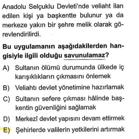 <p>Bu sistemin amacı merkezi otoriteyi korumak ve veliahdı eğitmektir. Valilerin yetkisini artırmak merkezi otoriteyi zayıflatacağı için devletin amacı bu olamaz.</p>