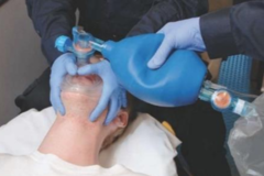 <p>Using 2 rescuers: one to seal the mask and one to squeeze the bag</p>