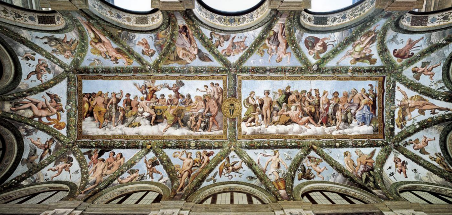 <p>Raphaël et atelier Loggia de Psyché 1517-1518 Villa Farnesina - Haute Ren</p>