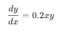 <p>A differential equation where x does appear. </p>