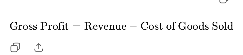 <p>The money that a company makes before the direct costs</p>