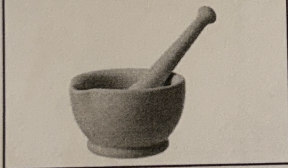 <p>grinds or crushes solids into powder</p>