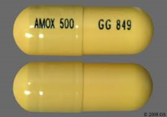 <p>Antibiotic</p><p>Amoxil®, Moxatag®, Trimox®</p>