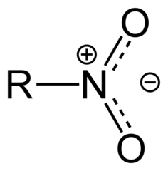 <p>Nitro compounds are organic compounds that contain one or more nitro functional groups (−NO2). The nitro group is one of the most common explosophores (functional group that makes a compound explosive) used globally. The nitro group is also strongly electron-withdrawing</p>