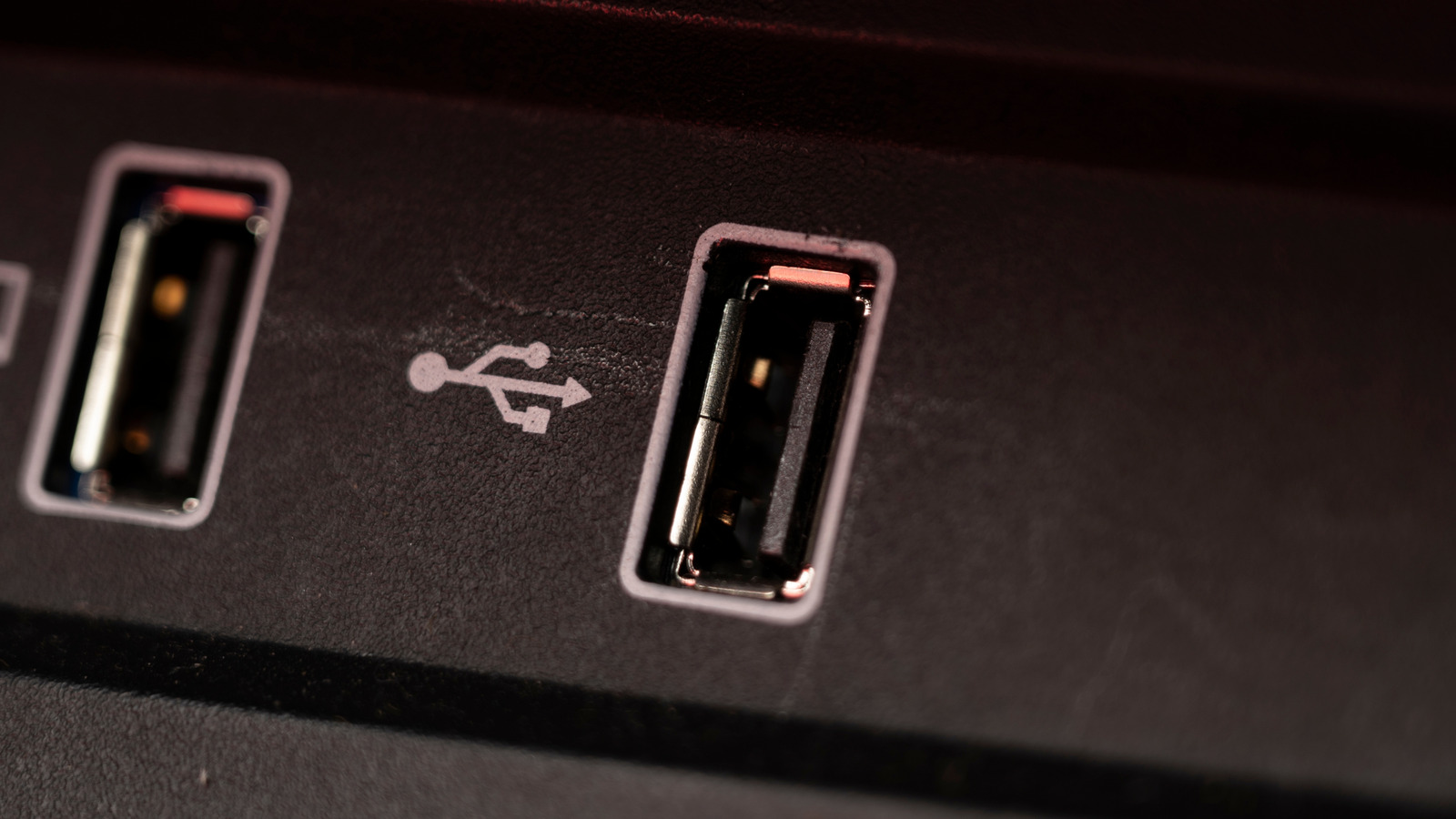 <p>Black USB Ports</p>
