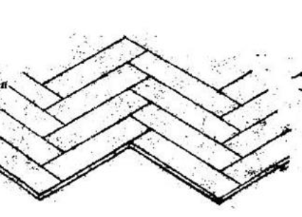 <p><strong>Inlaid wood flooring</strong> usually set in simple geometric patterns.</p>