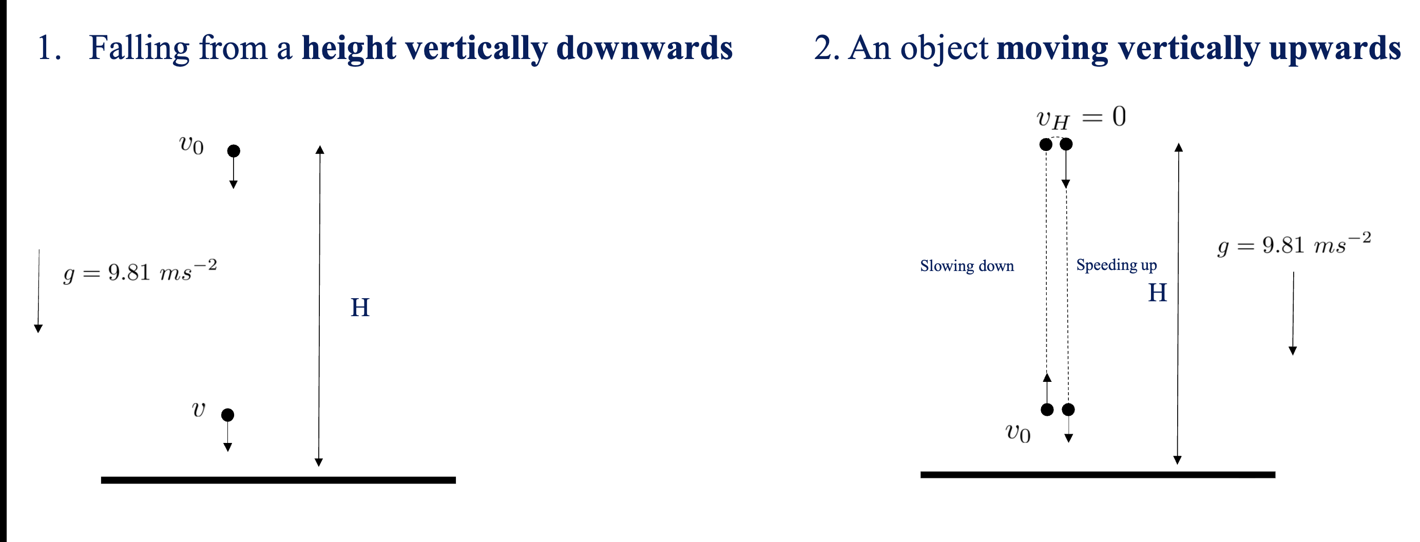 <p>Initial velocity.</p>
