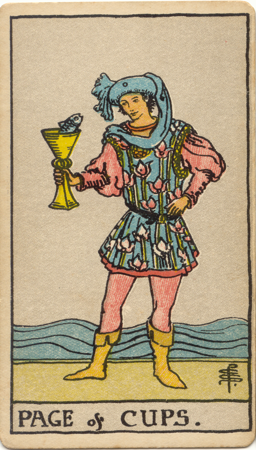 <p>Page of Cups</p>
