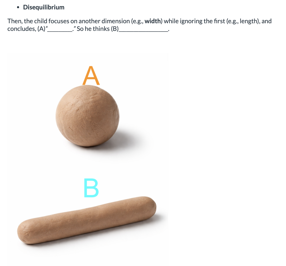<ol><li><p>A: thicker means more, B: A has more than B </p></li><li><p>A: A has more than B, B: A thicker means more </p></li></ol><p></p>