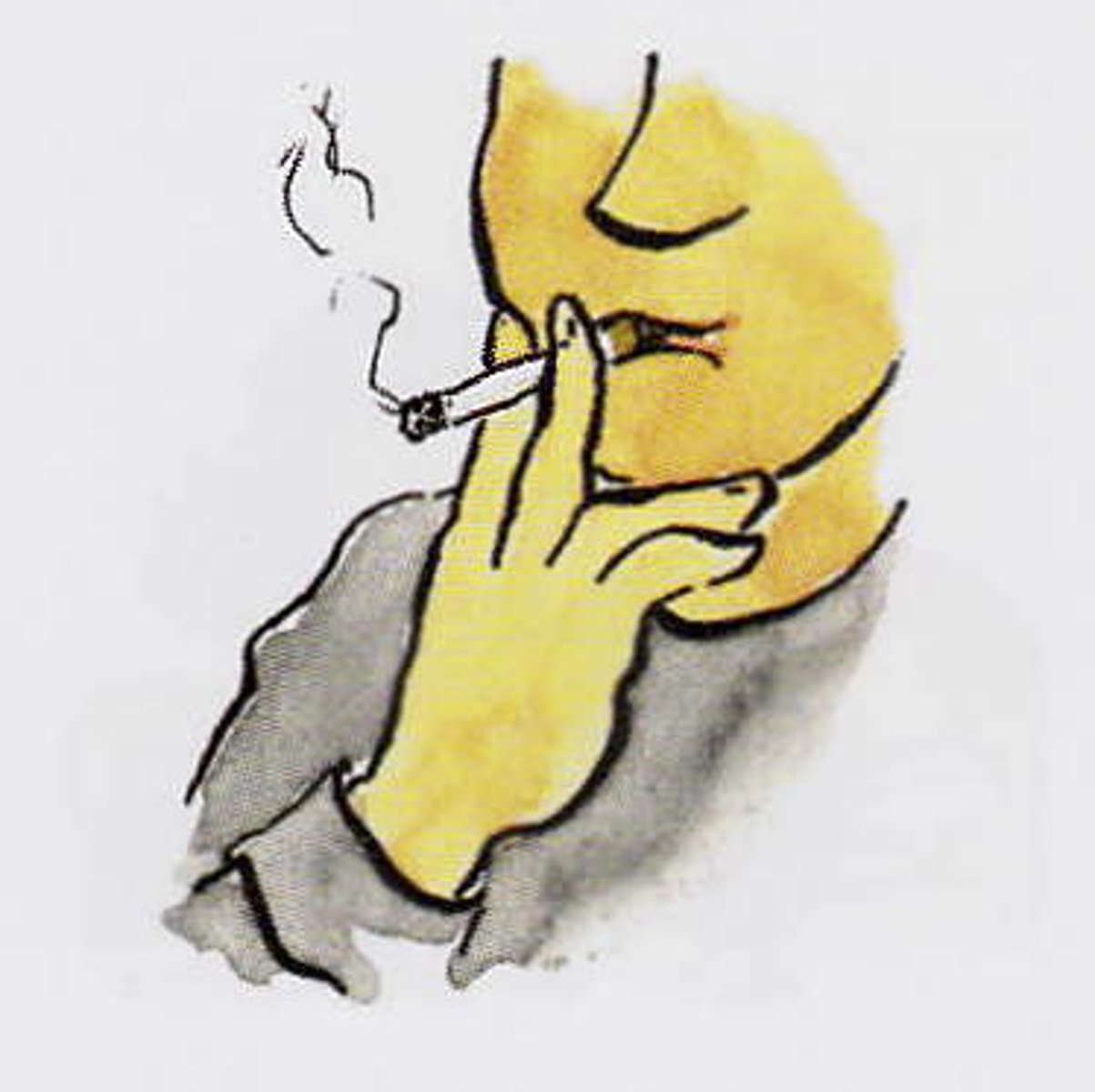 <p>hút thuốc lá</p>