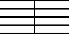 <p>Vertical line drawn on the staff to divide music into bars</p>