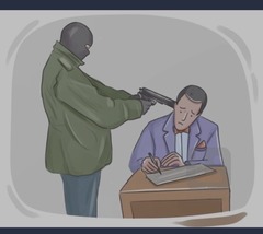 <p>Suggesting the presence of danger; threatening</p>