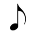<p>1/2 beat</p>