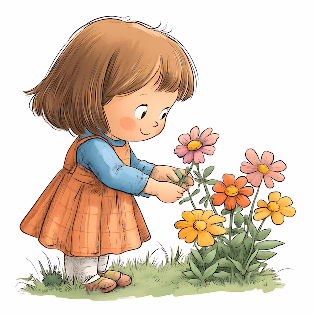 <p>срывать цветы</p>