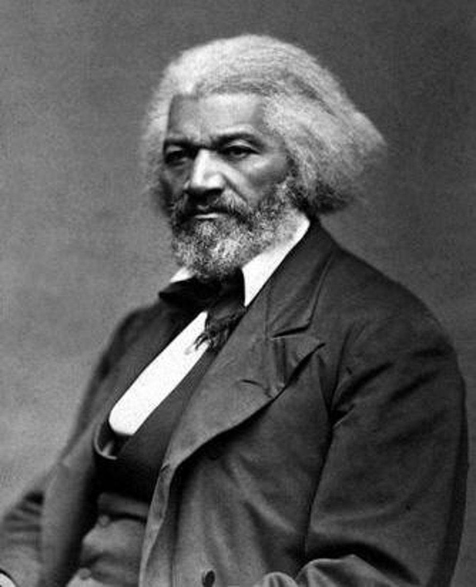 <p>the greatest of all abolitionists; North Star newspaper; first African American foreign minister</p>
