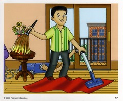 <p>(phr.v): dọn dẹp nhà cửa</p>