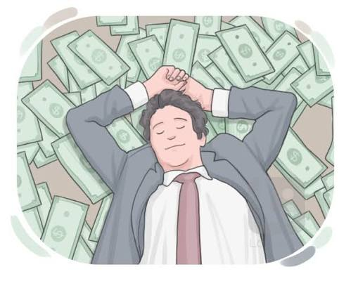 <p>successful<span><strong>, usually by </strong></span>earning<span><strong> a lot of </strong></span>money</p>