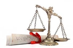 <p>The power of the courts to declare laws unconstitutional</p>