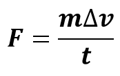 <p>The symbol for change in momentum</p>