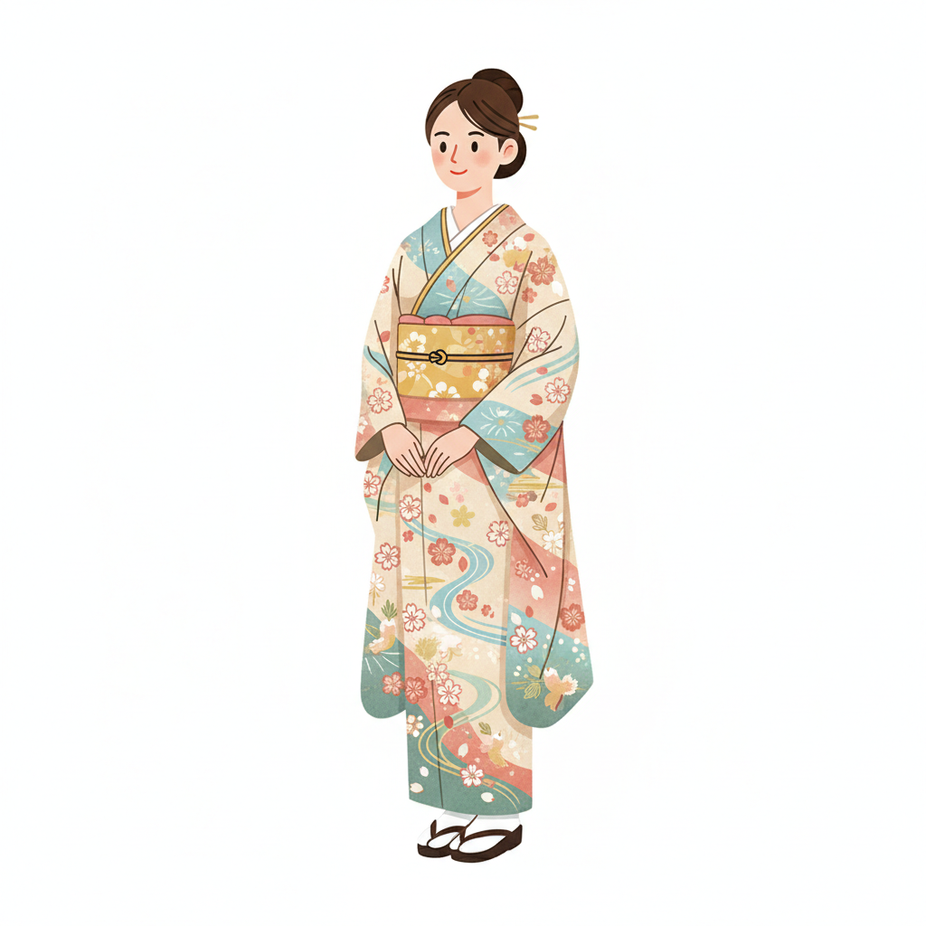<p>kimono<br><br>きものをきます。</p>