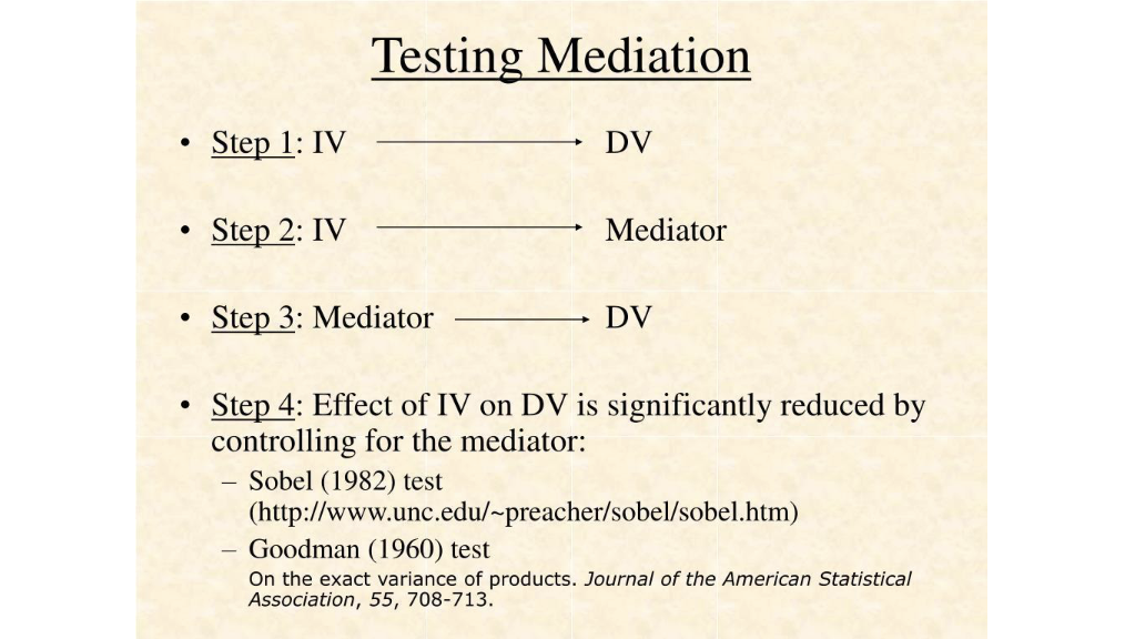 <p>Full vs Partial Mediating Effect </p><ul><li><p>The process of partial mediation is defined as the PARTIAL INTERVENTION </p></li></ul><p></p>