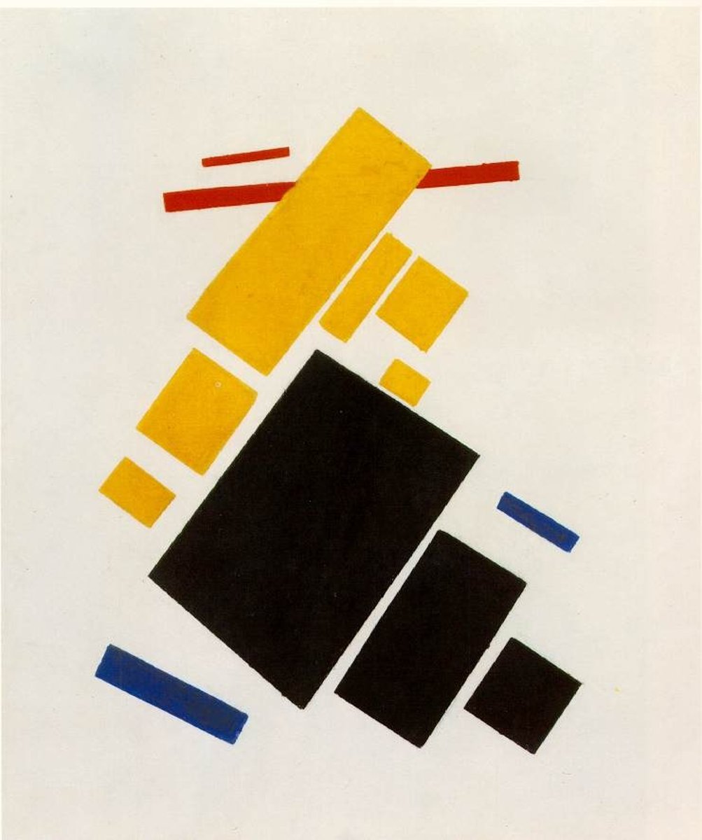 <p>- Polish-Ukrainian Russian painter</p><p>- pioneer of total abstraction</p><p>- De Stijl: flat fields of primary color</p>