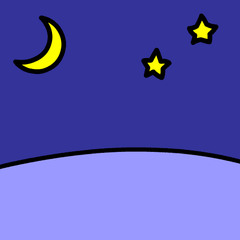 <p>ばん (よる)</p>