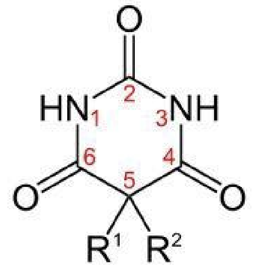 <p>52. What is the common use of drugs possessing the structure given below? </p><p>A. Anticonvulsant </p><p>B. Sedative-hypnotic </p><p>C. Intravenous anesthetics </p><p>D. Antipsychotic </p><p>E. Antidepressant</p>