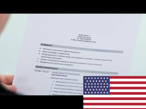 <p>резюме (США) </p>