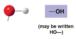 <p>-OH</p><p>Compound name: Alcohol</p><p>Examples: Ethanol </p>
