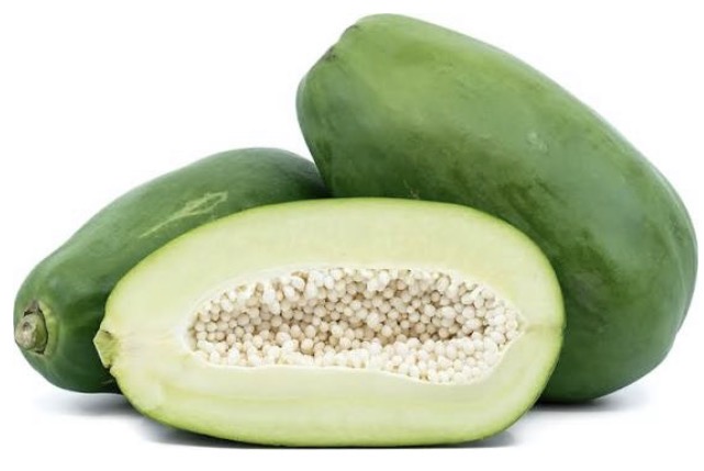 <p>Green papaya</p>