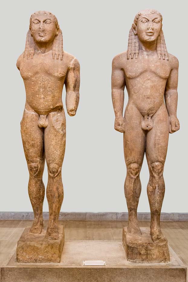 <p>Sculpture - ‘Kleobis and Biton’ <em>kouroi</em></p>