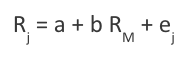 <p><span>regressing the returns on any asset j against the returns on a market index M (as a proxy for the market portfolio), over a reasonable time period</span></p>