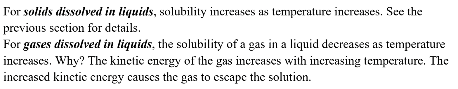 <p>If you open a warm soda, there will be much more fizz and a loss of carbonation as compared to a cold soda. Keeping soda cool is much preferred because it keeps the carbonation and the taste! (since the KE of the gas will be smaller with the lower temp, so they will be less likely to escape)</p>
