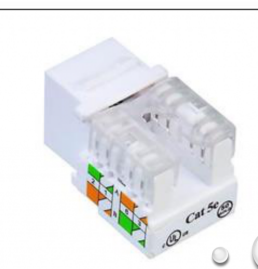 <p>A modular connector typically has a clear, plastic body, with a tab that locks the plug and jack into place when connected.</p>