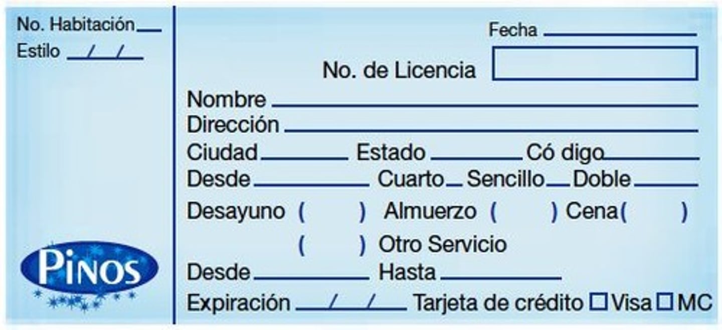 <p>la ficha</p>