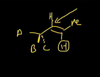 <p>might be a little difficult but whats the newman projection of this</p>