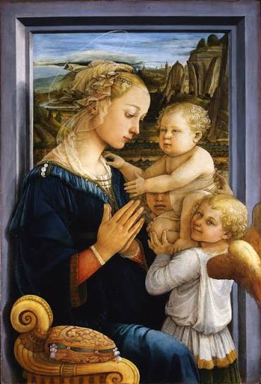<p>Madonna and Child with Angels Medium</p>