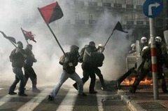 <p>A lack of government and law; confusion</p>