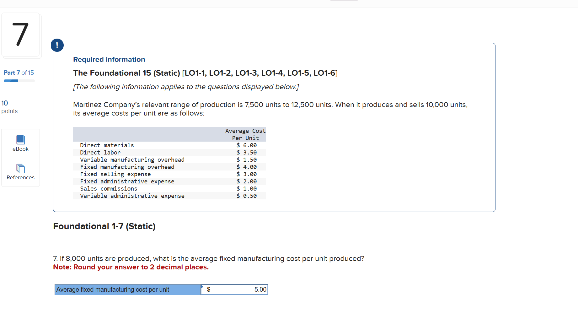 <p>How to find the average fixed manufacturing cost per unit?</p>