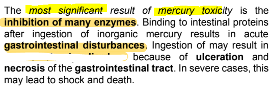<p><strong><u>Metals &amp; Metalloids: Mercury </u></strong></p>