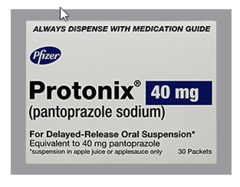 <p>pantoprazole</p>