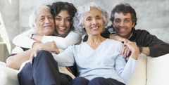 <p>/ɡet əˈlɒŋ wɪð/</p><p>(collocation) hòa thuận</p><p>I get along with my parents very well.</p>