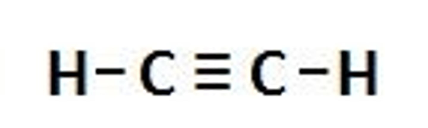 <p>Contains at least one carbon to carbon triple bond</p>