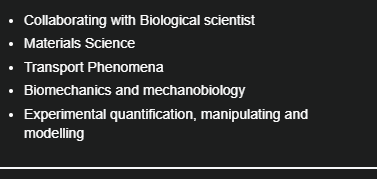 <p>Collaborating with Biological scientist</p>