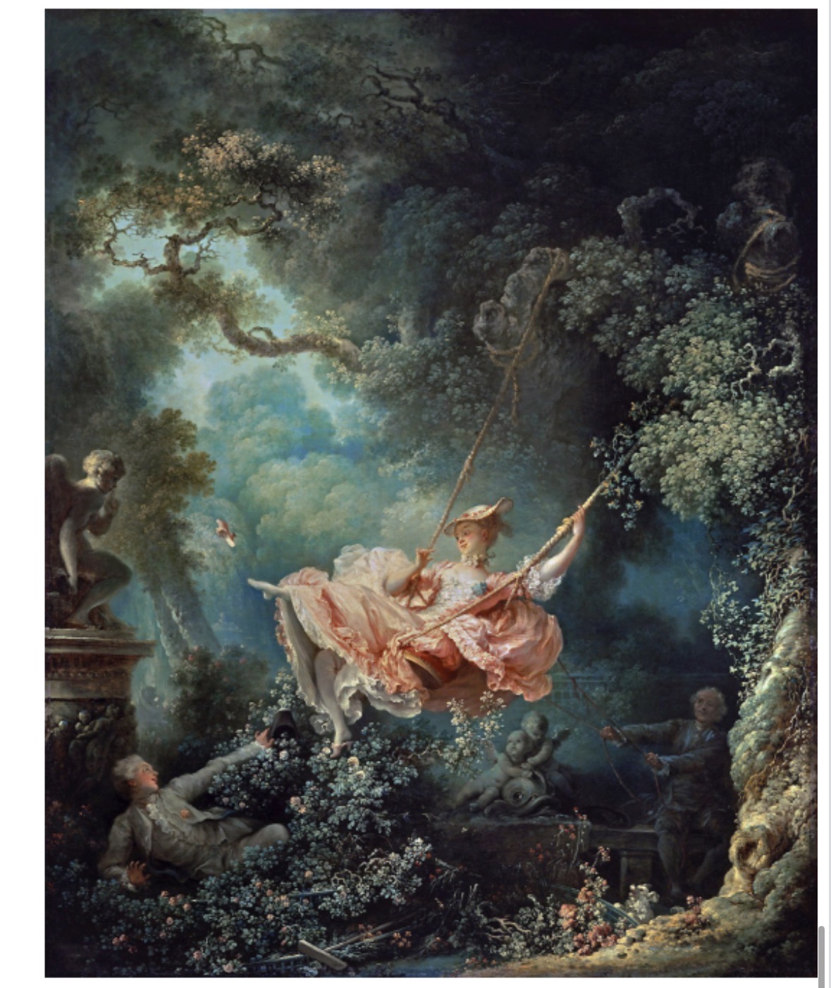 <ul><li><p><span>Jean-Honore Fragonard, The Swing, 1767</span></p></li></ul><p></p>