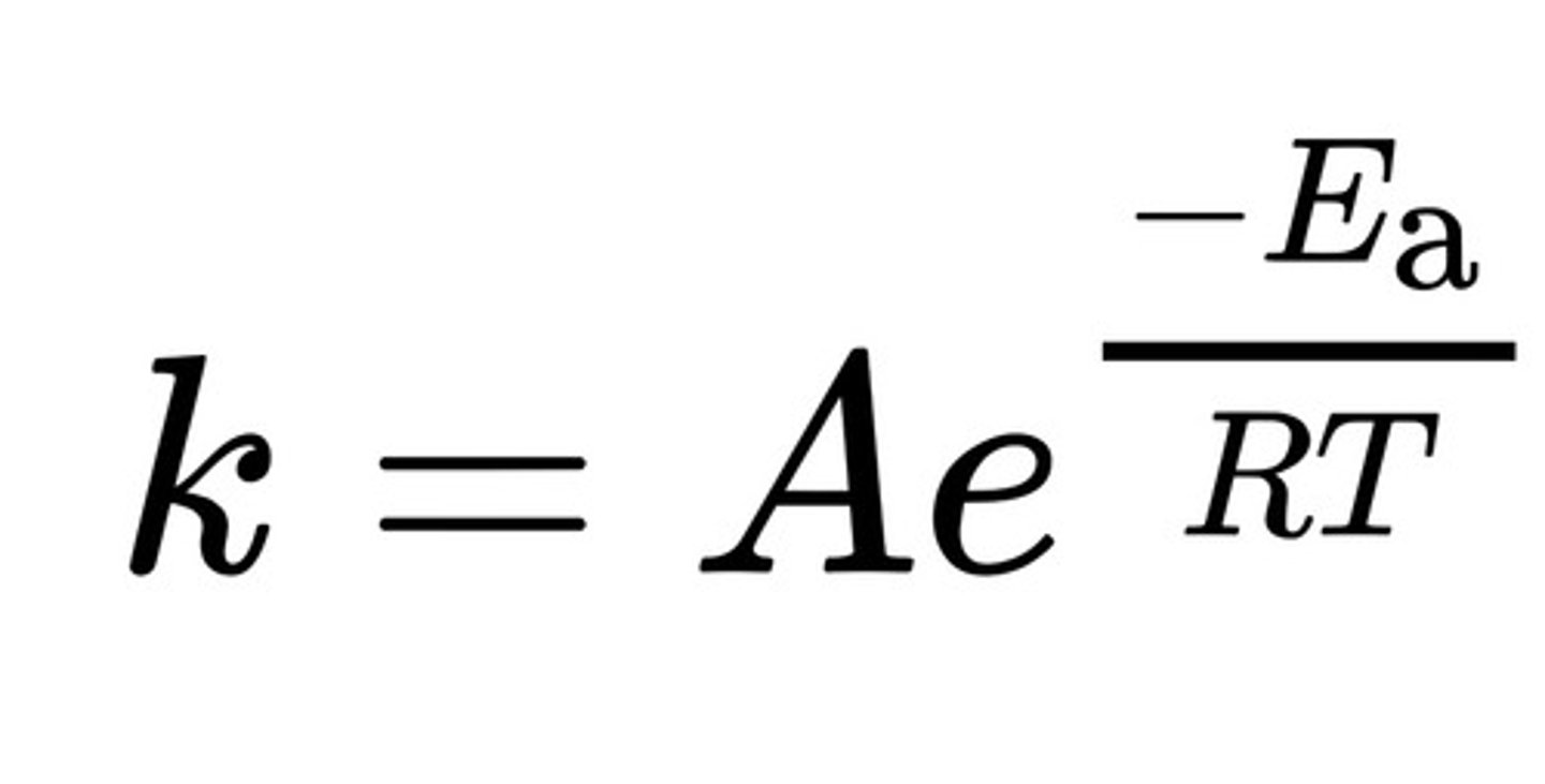 <p>Parameters of Arrhenius equation except:</p><p>a. k (rate constant)</p><p>b. T (absolute temperature in K)</p><p>c. A (pre exponential factor)</p><p>d. Ea (activation energy)</p><p>e. R (universal gas constant)</p><p>f. None</p>