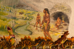 <p>Someone who hunts animals and collects fruits, nuts, and grains for food</p>
